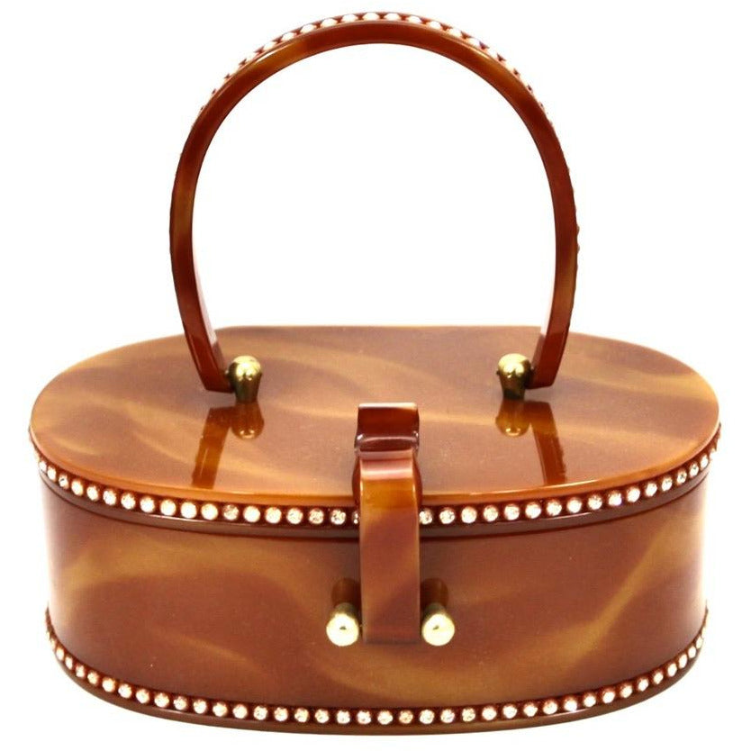 Vintage Wilardy Lucite Box Purse Amber Butterscotch 1950s Rhinestones Handbags,New Arrivals Wilardy