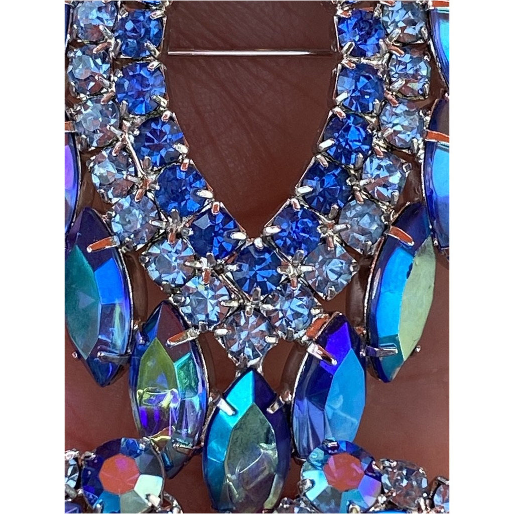 Vintage Juliana Signed Jewelry Sarah Coventry Brooch & Ears Blue Lagoon 1960's Cart2cart Sarah Coventry