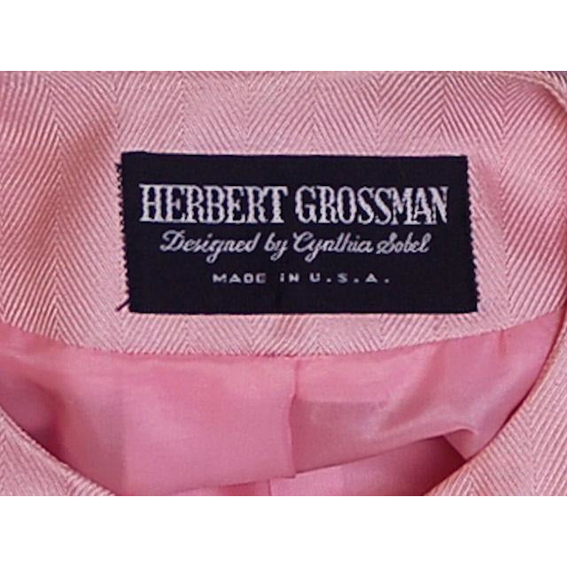 Vintage 1980s Ladies Suit Pink Silk Herbert Grossman Sz 8 Cart2cart Herbert Grossman