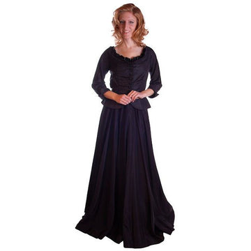 Vintage Circle Skirt Black Taffeta High Waist Evening Full  Small 25" W 1940S - The Best Vintage Clothing
 - 1
