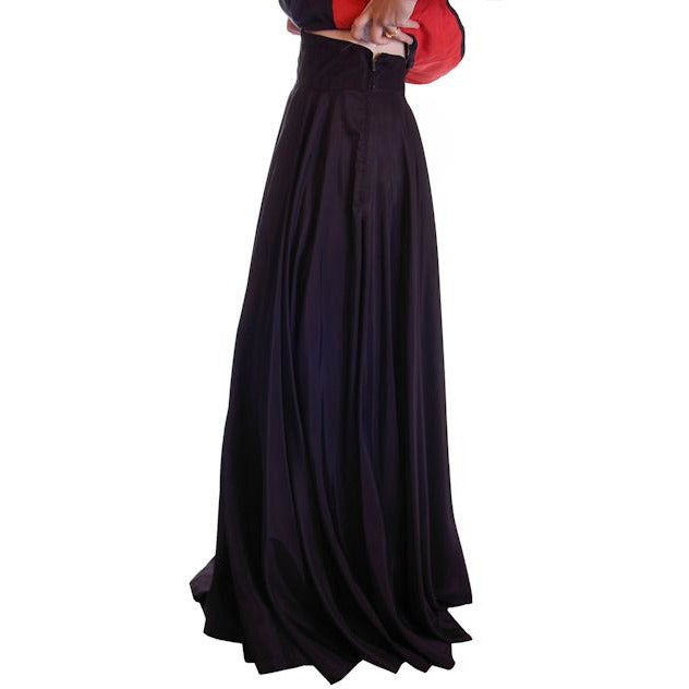 Vintage Circle Skirt Black Taffeta High Waist Evening Full Small 25" W 1940S Cart2cart The Best Vintage Clothing