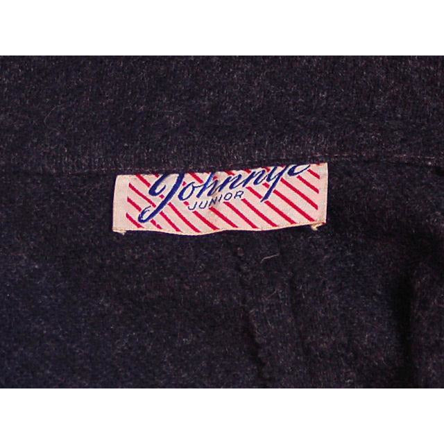 VTG 1940s Skirt Charcoal Grey Wool A-Line Arrow Applique Waist 25 S Johnnye Jr Cart2cart vendor-unknown