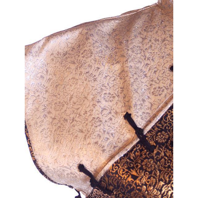 Vintage 1950s Metallic Cheongsam Qipao Copper Brown Damask Dress 34-28-37 Cart2cart The Best Vintage Clothing