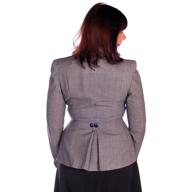 Vintage Ladies Navy/Gray Gotham Blazer Suit Jacket Gotham 1940s Med-Large 38-30 Cart2cart Gotham