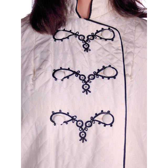 Vintage Ladies Pajamas Loungwear Set Black & White 1950s 42 Bust Women's The Best Vintage Clothing