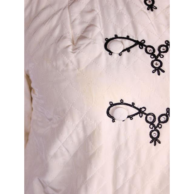 Vintage Ladies Pajamas Loungwear Set Black & White 1950s 42 Bust Women's The Best Vintage Clothing