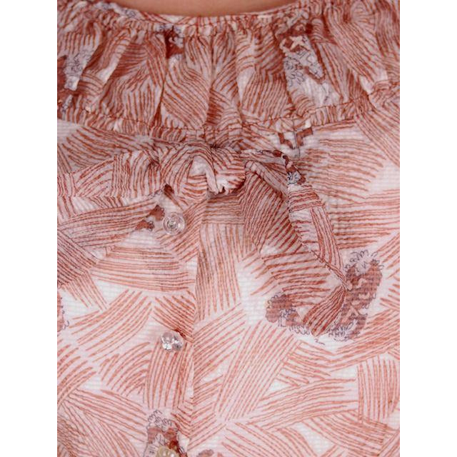 VTG 1950s Sheer Plisse Nylon House Dress Abstract Print Lucite Buttons Sz M Women's Toni Todd