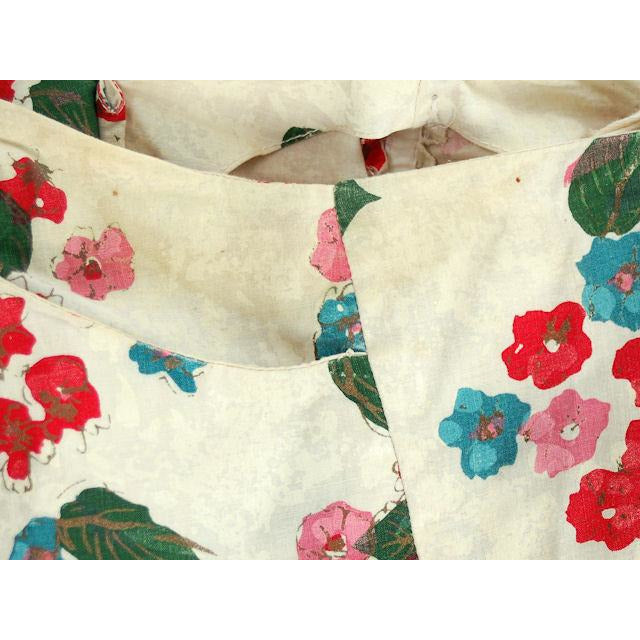 Vintage Strapless Dress Polished Printed Cotton Rhinestone Bodice 1950s Small Women's,New Arrivals The Best Vintage Clothing