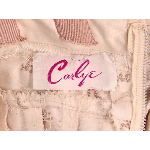 Vintage Sundress Embroidered Cotton Carlye 1950s Full Skirt Small Women's,New Arrivals Carlye