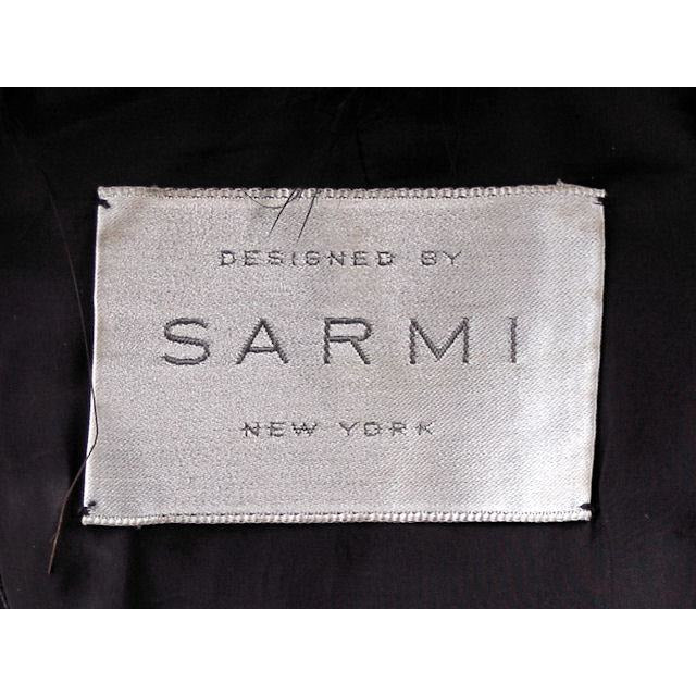 Vintage Black Silk Burn Out Velvet Cocktail Dress w Feathers Sarmi 1960s Small Women's,New Arrivals Sarmi