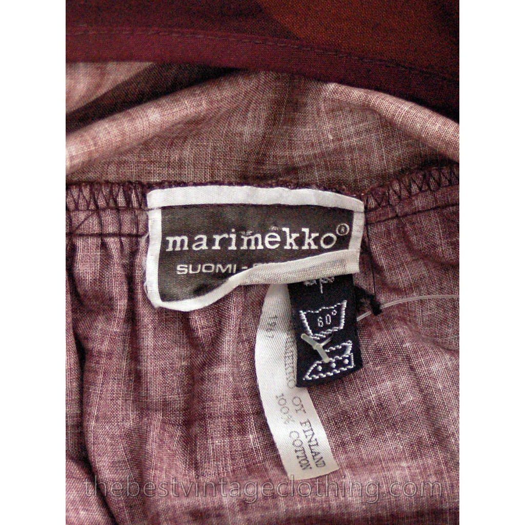 Vintage 1967 Marimekko Mod Tent Dress Circles Print Brown & Pink 36/ 6-8 marimekko The Best Vintage Clothing