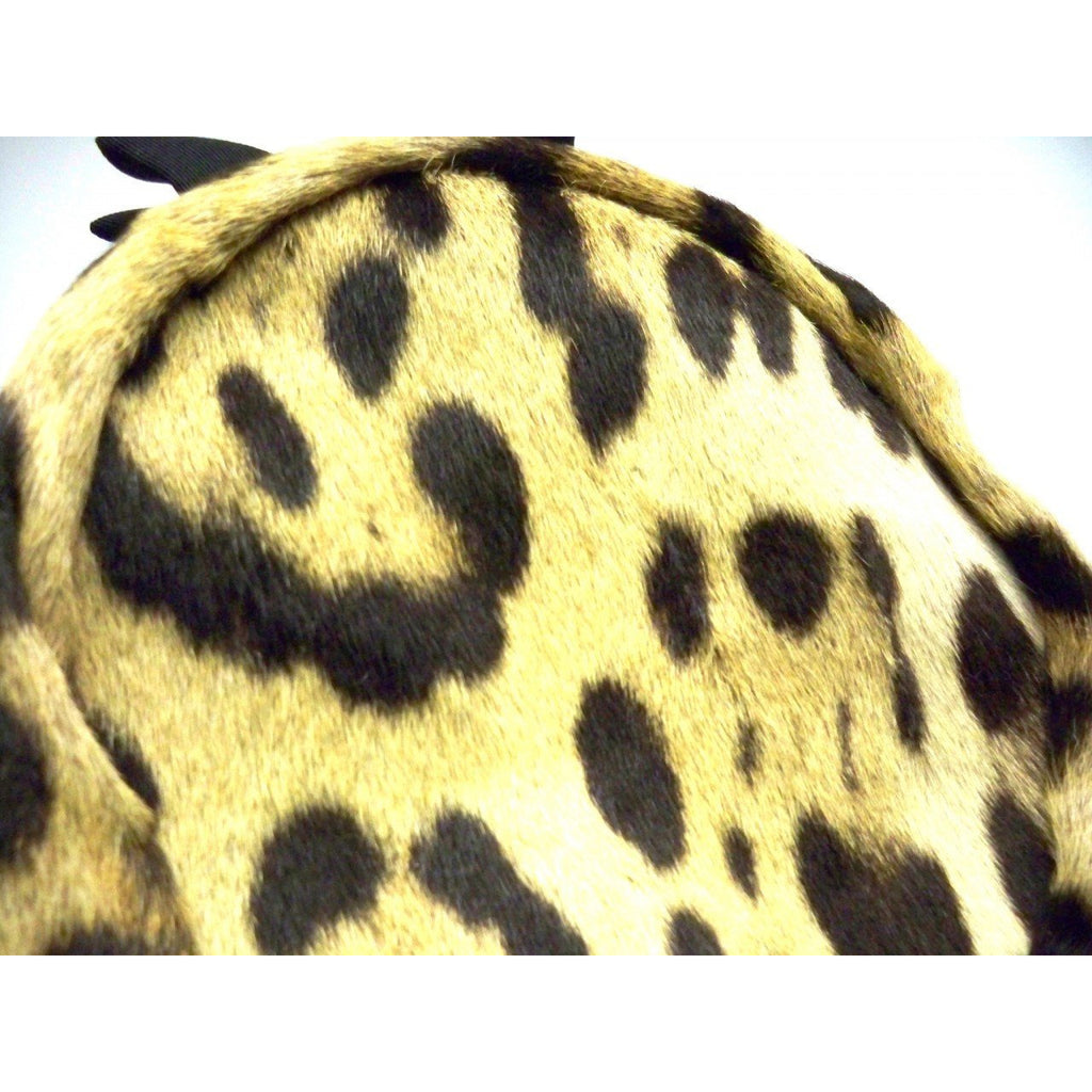 Vintage Ladies Pillbox Hat Genuine Cheetah Fur 1950s Hats,Women's The Best Vintage Clothing
