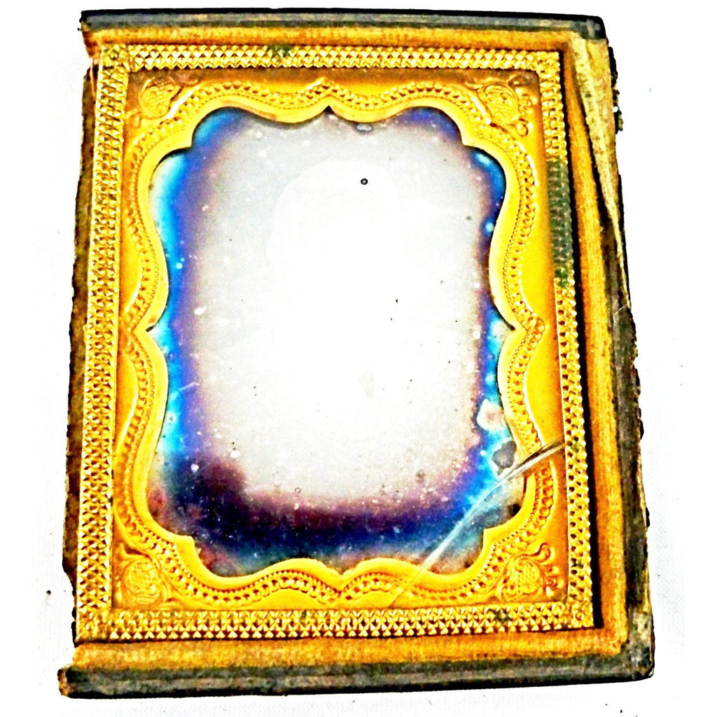 Antique Daguerreotype Young Boy in Gold Case Collectibles,On Sale The Best Vintage Clothing