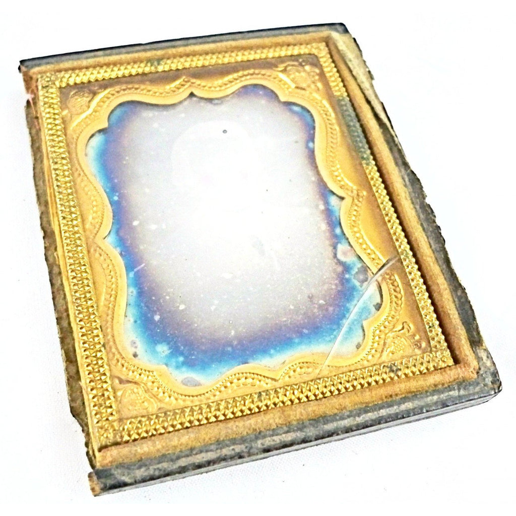 Antique Daguerreotype Young Boy in Gold Case Collectibles,On Sale The Best Vintage Clothing