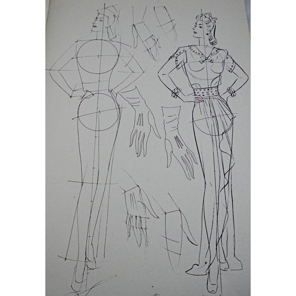 Vintage Fashion Book How To Draw The Female Figure 1940s Collectibles,New Arrivals The Best Vintage Clothing