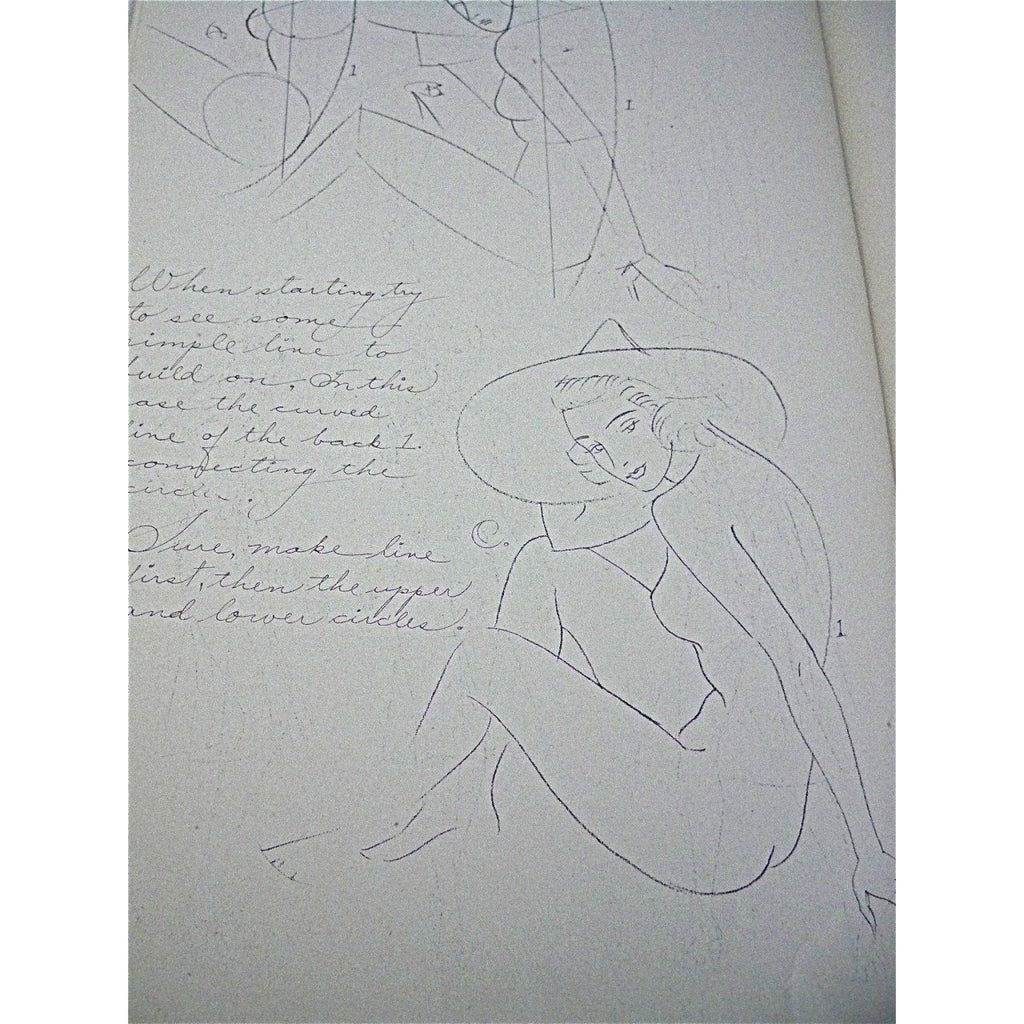 Vintage Fashion Book How To Draw The Female Figure 1940s Collectibles,New Arrivals The Best Vintage Clothing