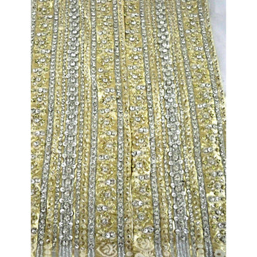 Vintage Panels  Rhinestone Studded /Beaded Metallic Silk Brocade 1960s - The Best Vintage Clothing
 - 1