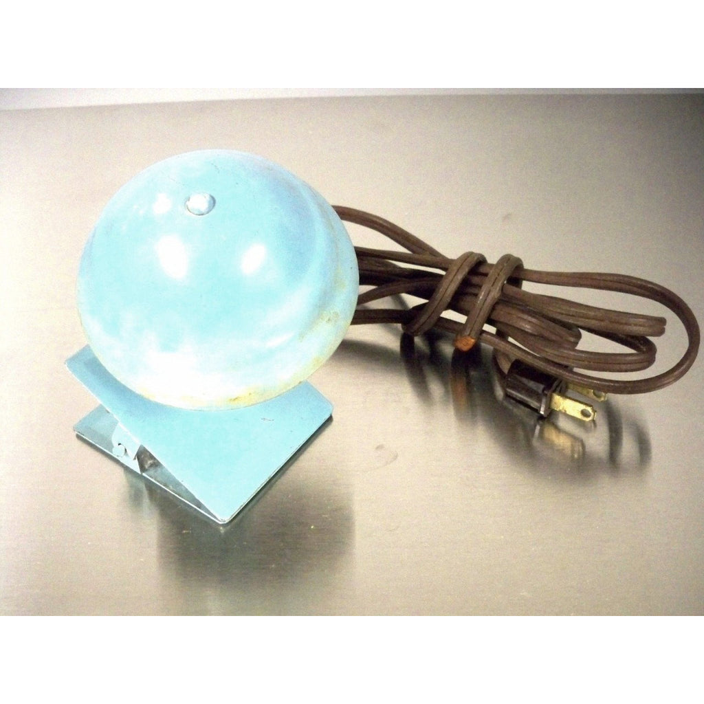 Vintage Aluminum Clip-On Night Light Aqua 1940s Collectibles,On Sale The Best Vintage Clothing