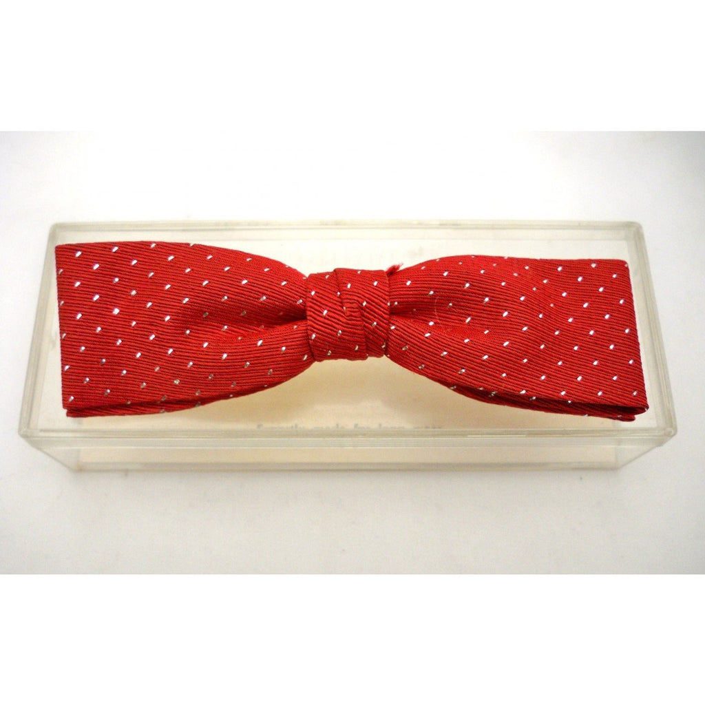 Vintage Mens Bow Tie Red/Silver Metallic 1950s Royal Rust Resistant Men's Vintage,New Arrivals,On Sale The Best Vintage Clothing