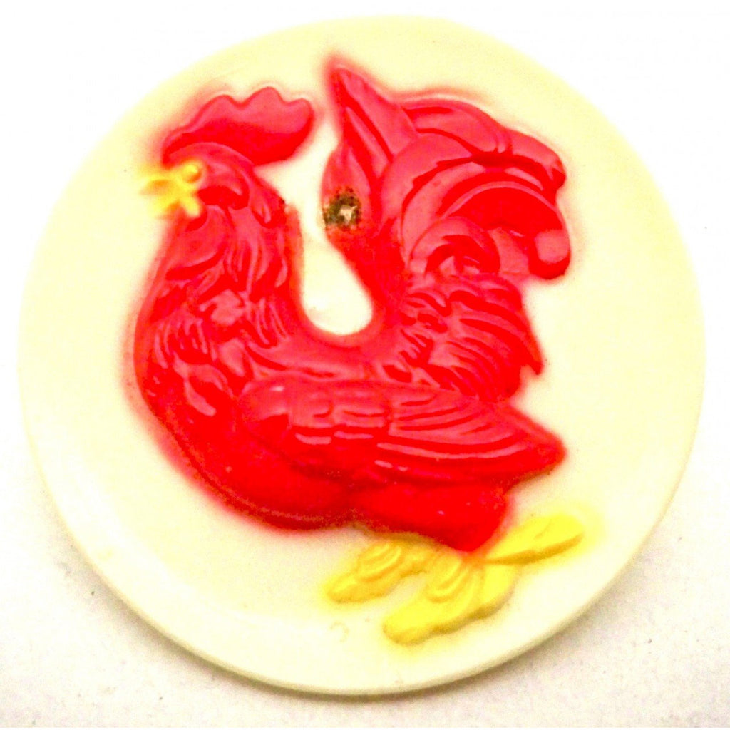 Vintage Plastic Red Rooster Pin 1950s - The Best Vintage Clothing
 - 1