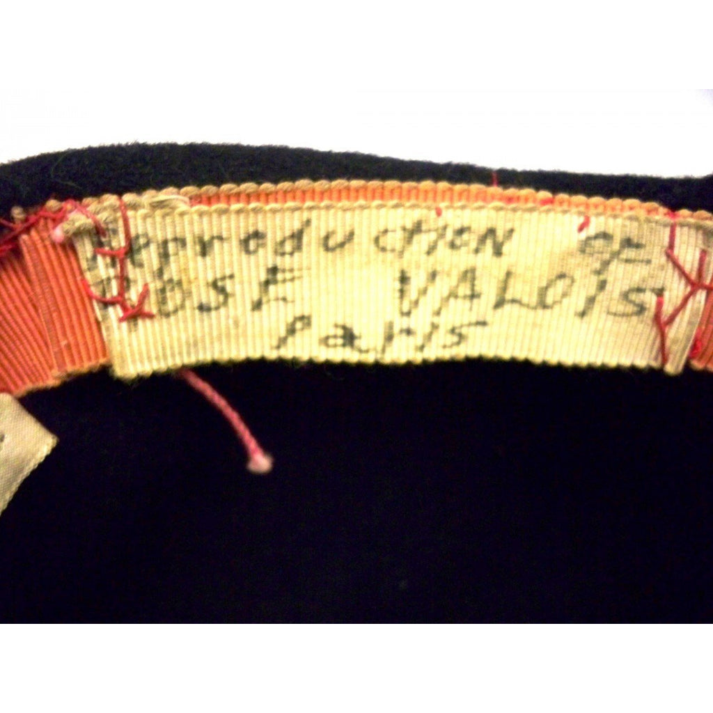 Vintage Ladies Hat Sweeping Feathers Reproduction Rose Valois Paris 1940s Hats,New Arrivals The Best Vintage Clothing