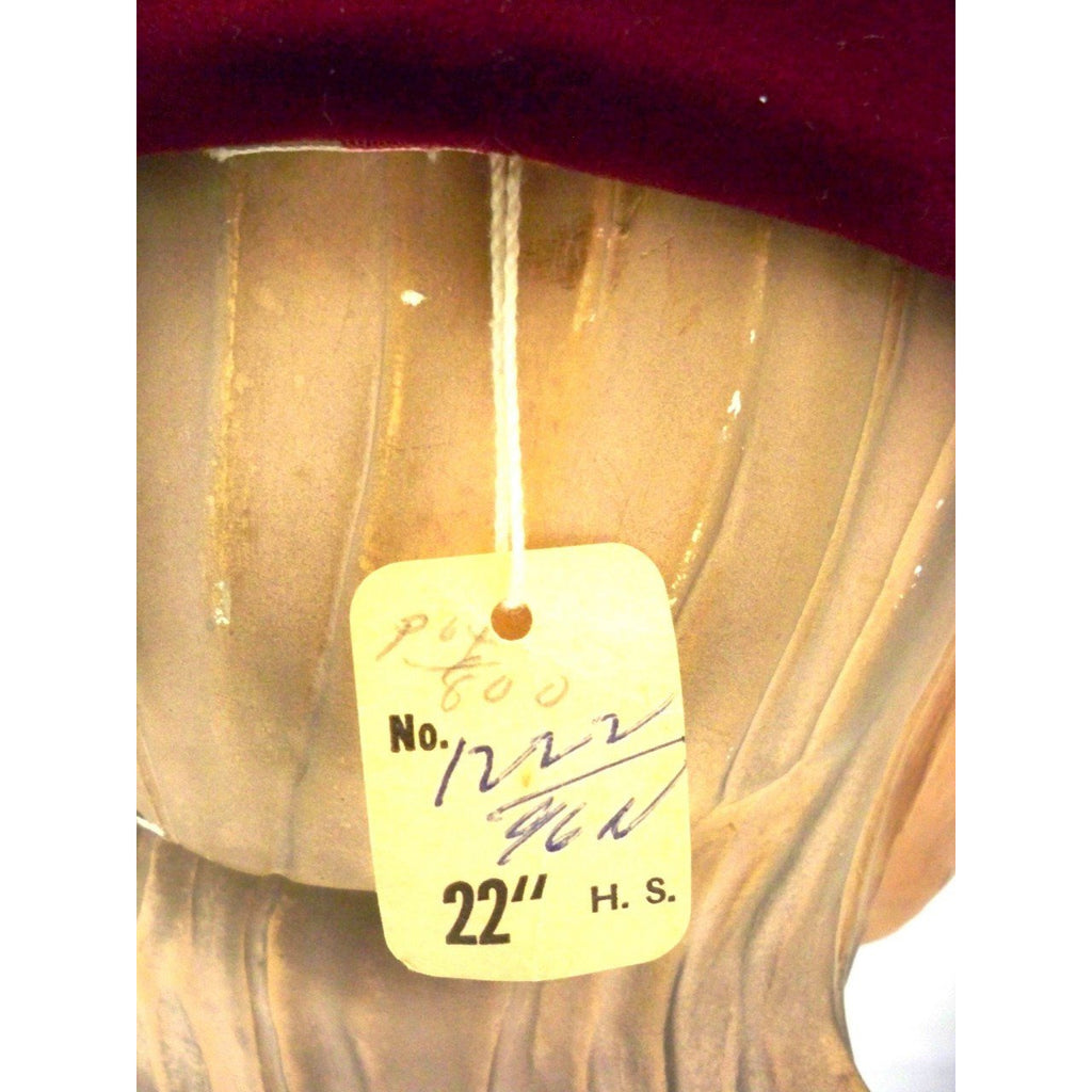 Vintage Ladies Cocktail Hat Claret Red Velvet Marilyn NOS 1950s Hats Marilyn