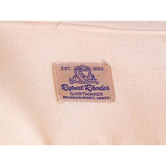 Vintage Mens Rupert Rhodes Wool Blend Cream Shirt 1950S 38-40 Chest Men's Vintage The Best Vintage Clothing