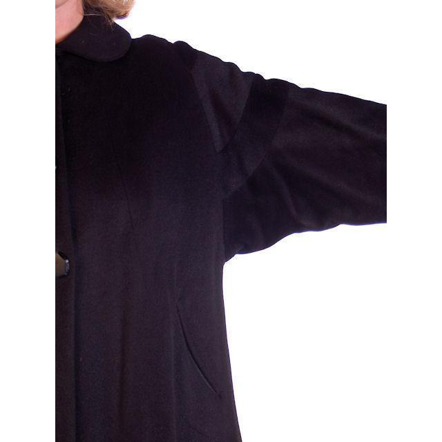 Womens M/L Vintage Black Sack Coat Unique Back Cut Rafi / Beverly 1950S Cart2cart Rafi