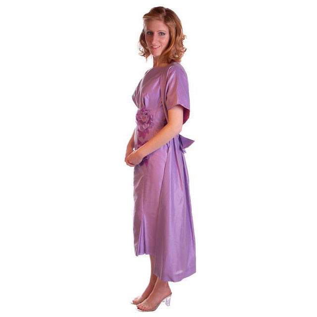 Vintage Dress & Coat Purple Changeable Taffeta 1950s 32-25-35 Cart2cart The Best Vintage Clothing