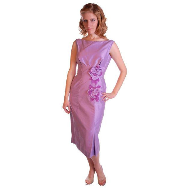 Vintage Dress & Coat Purple Changeable Taffeta 1950s 32-25-35 Cart2cart The Best Vintage Clothing