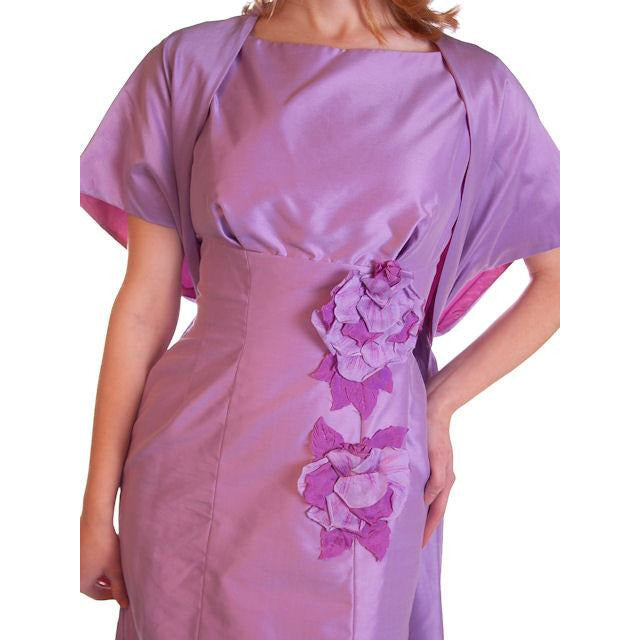 Vintage Dress & Coat Purple Changeable Taffeta 1950s 32-25-35 Cart2cart The Best Vintage Clothing