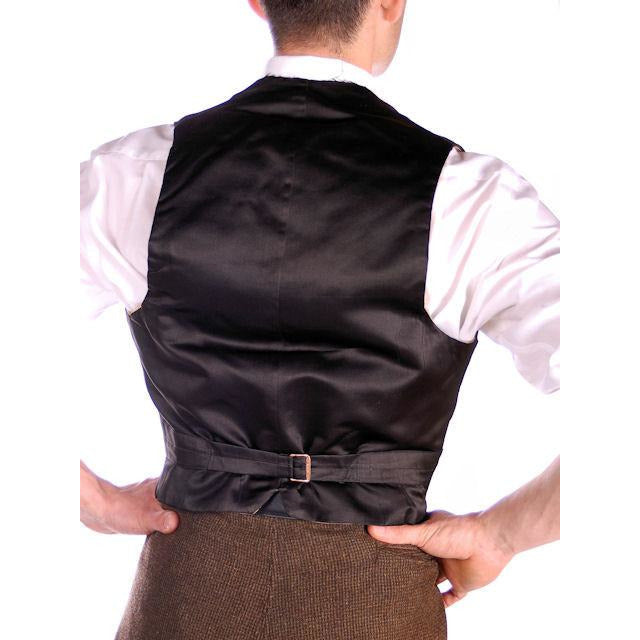 Antique Mens Victorian 4 Pocket Shawl Collar Vest Black Germany 1870s 36 Chest Men's Vintage The Best Vintage Clothing