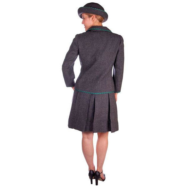 Vintage Nina Ricci Paris Couture 1950s Gray Wool Dress Suit and Hat 36-25-38 Women's,New Arrivals Nina Ricci