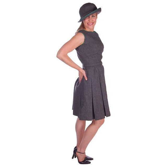 Vintage Nina Ricci Paris Couture 1950s Gray Wool Dress Suit and Hat 36-25-38 Women's,New Arrivals Nina Ricci