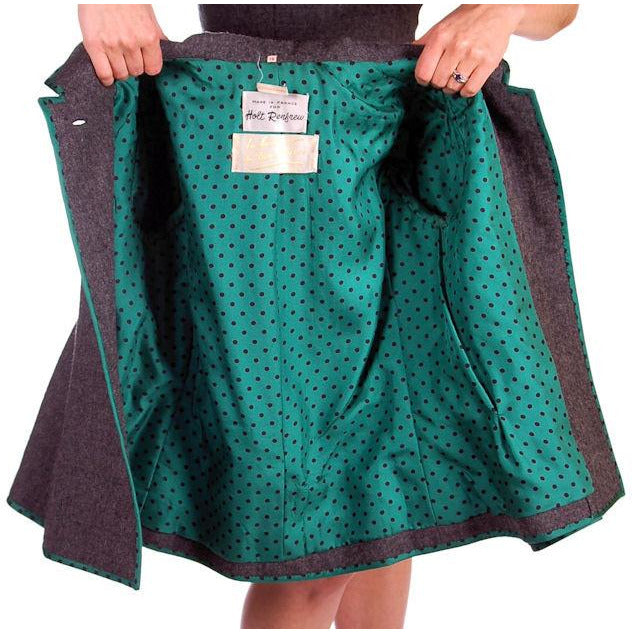 Vintage Nina Ricci Paris Couture 1950s Gray Wool Dress Suit and Hat 36-25-38 Women's,New Arrivals Nina Ricci