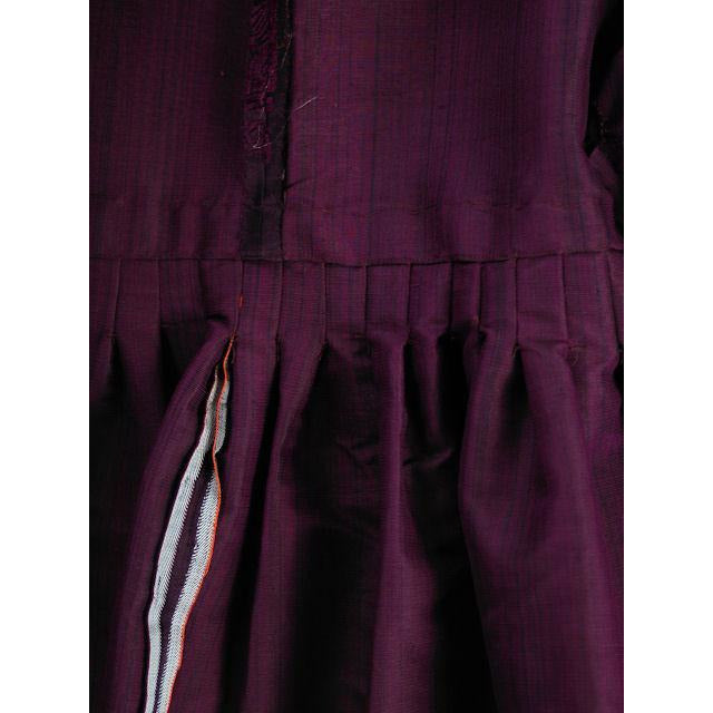 Vintage Aubergine Silk Evening Coat Created 1960s of Antique Fabric Provenance S Cart2cart The Best Vintage Clothing