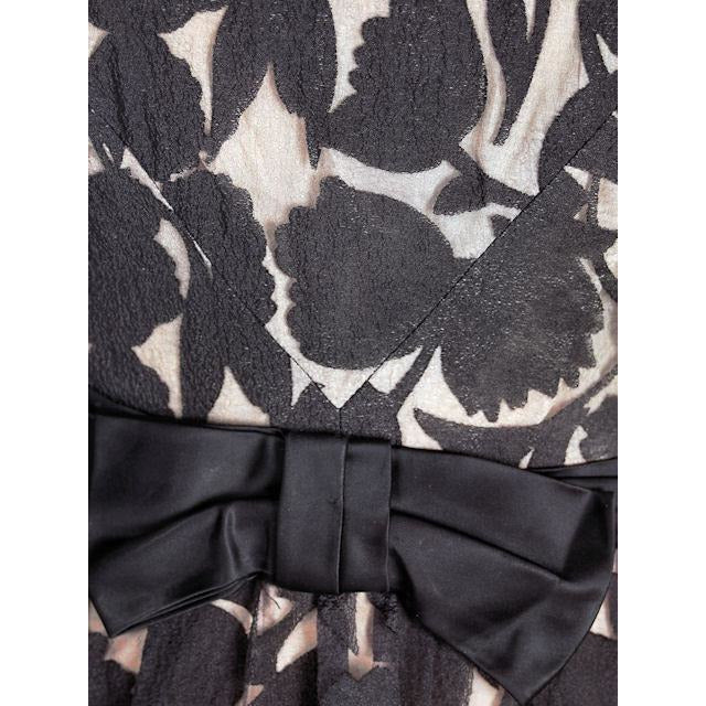 Vintage Black Burnout Nylon Chiffon Coctail Dress Drippy Sleeves 1960s Cart2cart The Best Vintage Clothing