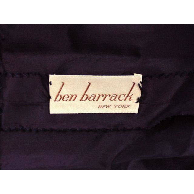 Vintage Skirt Navy Silk Taffeta Full Ben Barrack Late 1940s 26 Waist Hips Free Women's Ben Barrack