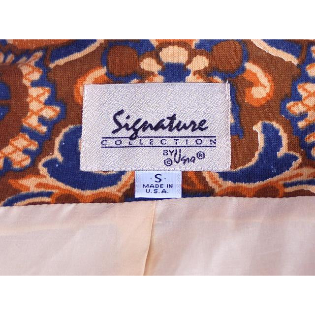 Vintage Printed Bolero Jacket Vera Signature Collection 1980S Small Cart2cart Vera