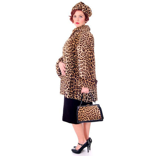 Vintage Ladies Purse Genuine Fur & Black Leather Late 1940s Handbags,New Arrivals The Best Vintage Clothing
