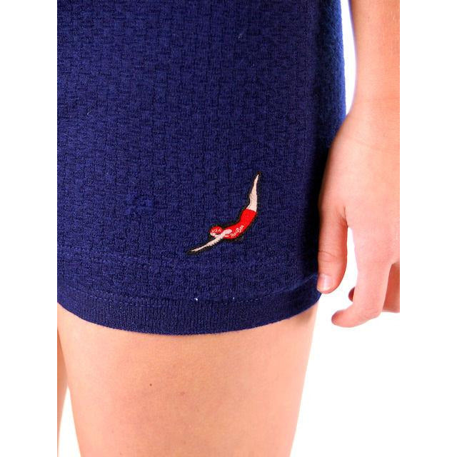Rare Vintage Blue Wool Bathing Suit Jantzen Swimmer 1930s 40" Bust Women's,New Arrivals Jantzen