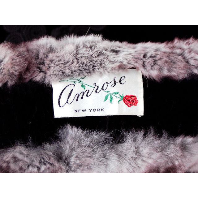 Vintage Chinchilla Fur Hat, Scarf & Muff Set 1950s Amrose Women's The Best Vintage Clothing