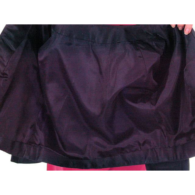 Vintage Jacket Black Silk Satin Midi Evening 1940S 34" Bust Cart2cart The Best Vintage Clothing