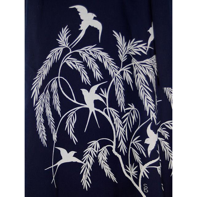 Cute Vintage Wrap Skirt The Bagshaws Navy Blue w/White Print 1970s S Womens Women's,New Arrivals Sydney Bagshaw