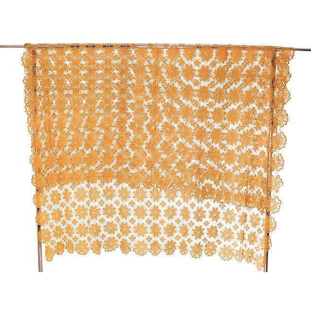 Antique Hand Crocheted Cotton Tablecloth 58 x 74 Dark Ivory Collectibles The Best Vintage Clothing