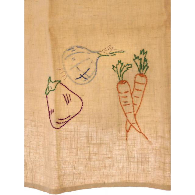 Vintage Kitchen Linen Dish Towel Never Used 1940s Embroidered Collectibles The Best Vintage Clothing