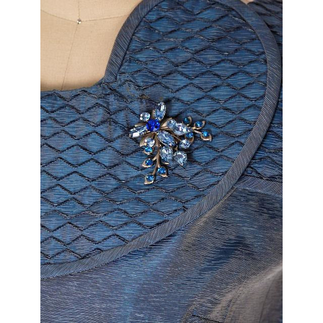 Vintage Womens S Dress Changeable Blue Bombshell Great Pocket Detail 1950s 38-26-38 Women's,New Arrivals The Best Vintage Clothing