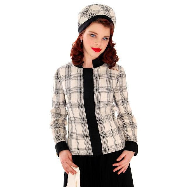 Vintage Linen/Silk Suit Boxy Jacket A Line Skirt 1960s Matching Hat 38-24-37 Women's,New Arrivals The Best Vintage Clothing