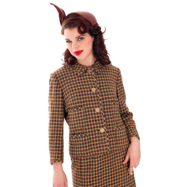 Vintage Davidow Womens Suit Chanel Style 1960s Wool 38-24-27 Women's,New Arrivals Davidow