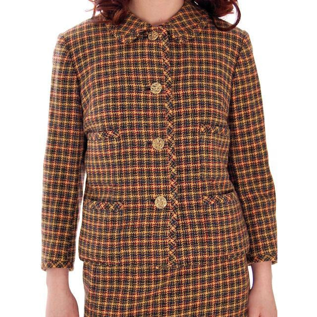 Vintage Davidow Womens Suit Chanel Style 1960s Wool 38-24-27 Women's,New Arrivals Davidow